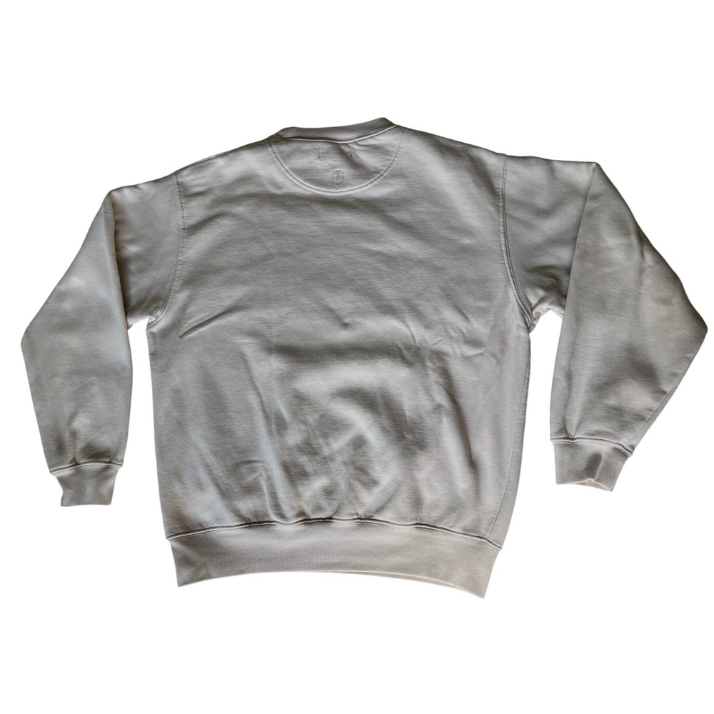 Anine Bing Ramona University Crewneck Sweatshirt Stone 100% Cotton Small - Picture 4 of 16